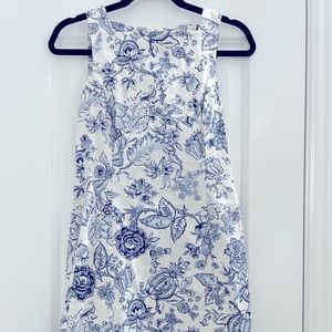 Ann Taylor blue floral dress, size 4